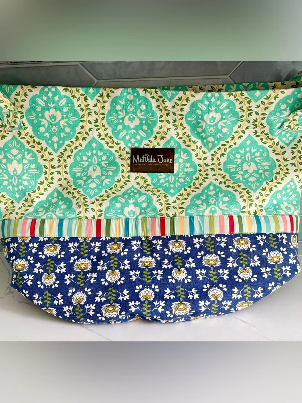Matilda Jane Brilliant Daydream Neat & Tidy Fabric Storage Bin Bucket Bag NWOT